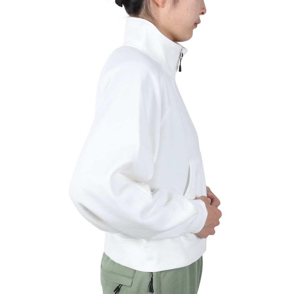 ニキータ（NIKITA）（レディース）ハーフジップスウェット クロップド丈 NCFF242005-OWHT
