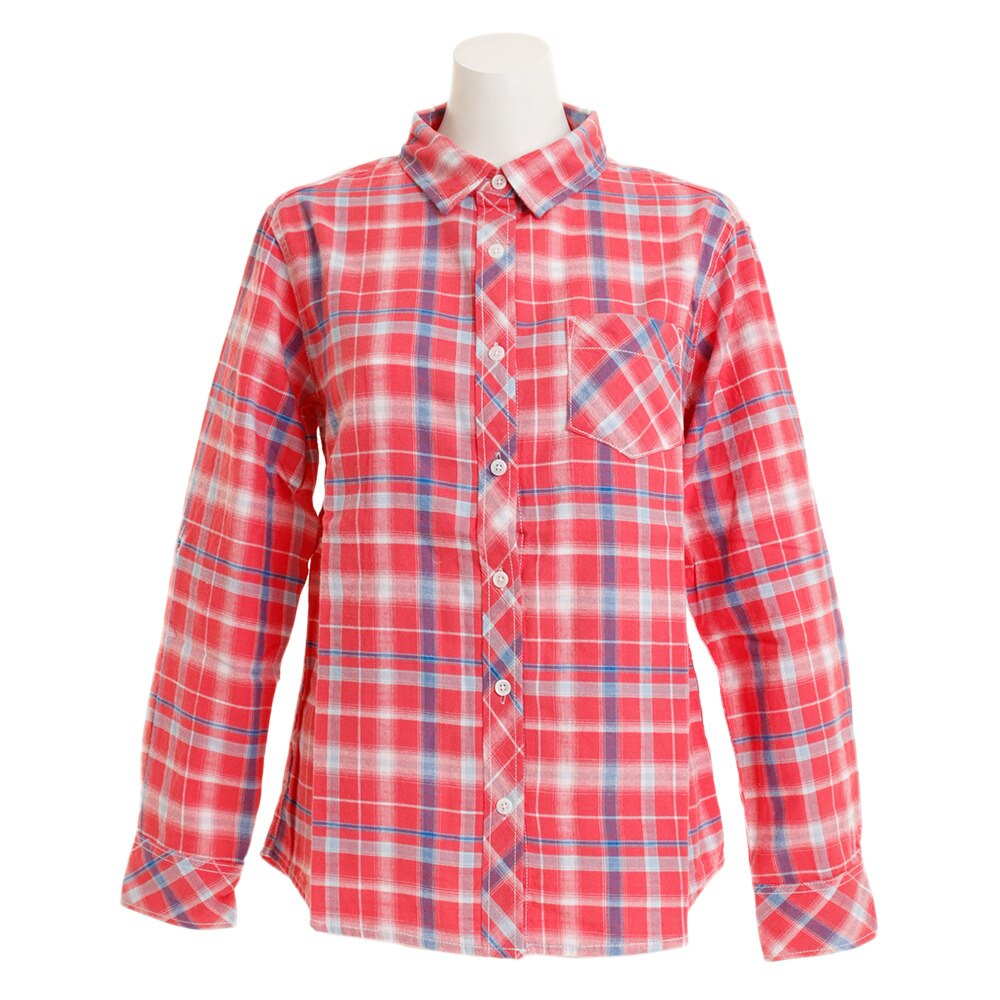  長袖チェックシャツ 528300RED-