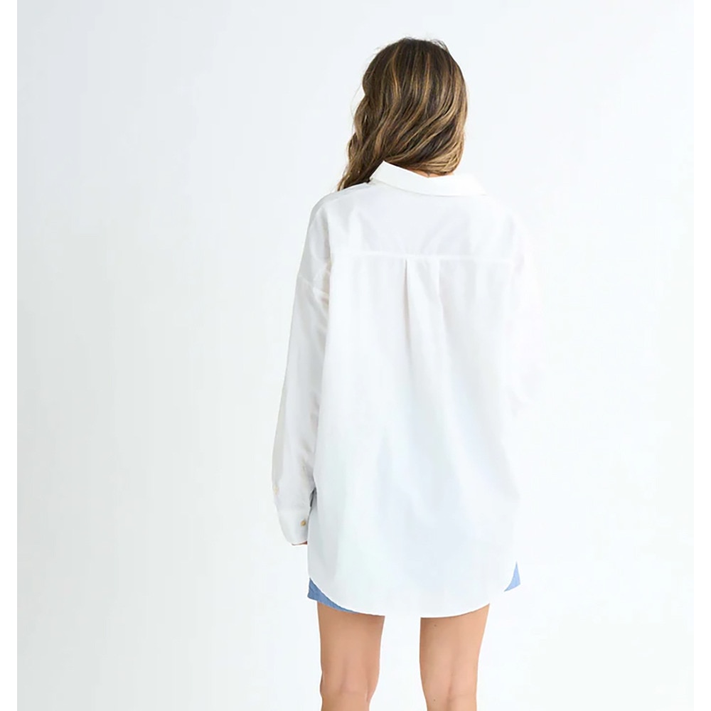 ロキシー（ROXY）（レディース）SWEET HEAVEN オーバーサイズシャツ 25SPRLY251030WHT