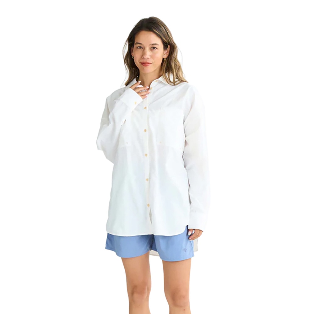 ロキシー（ROXY）（レディース）SWEET HEAVEN オーバーサイズシャツ 25SPRLY251030WHT