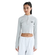 (レディース)HFジップ SHORT 長袖Tシャツ 25FWLLT254312GRY