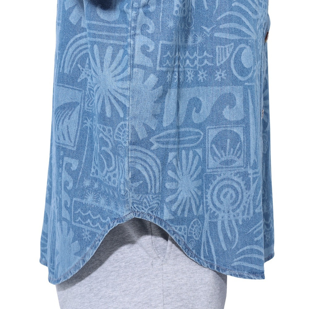 ロキシー（ROXY）（レディース）BEACH NOSTALGIA デニムシャツ 24SPERJWT03621BMTW