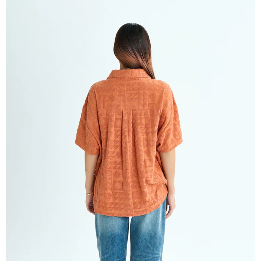 ロキシー（ROXY）（レディース）SUNBATHING SHIRT ウィメンズ 開襟シャツ 25SURDK252037PER