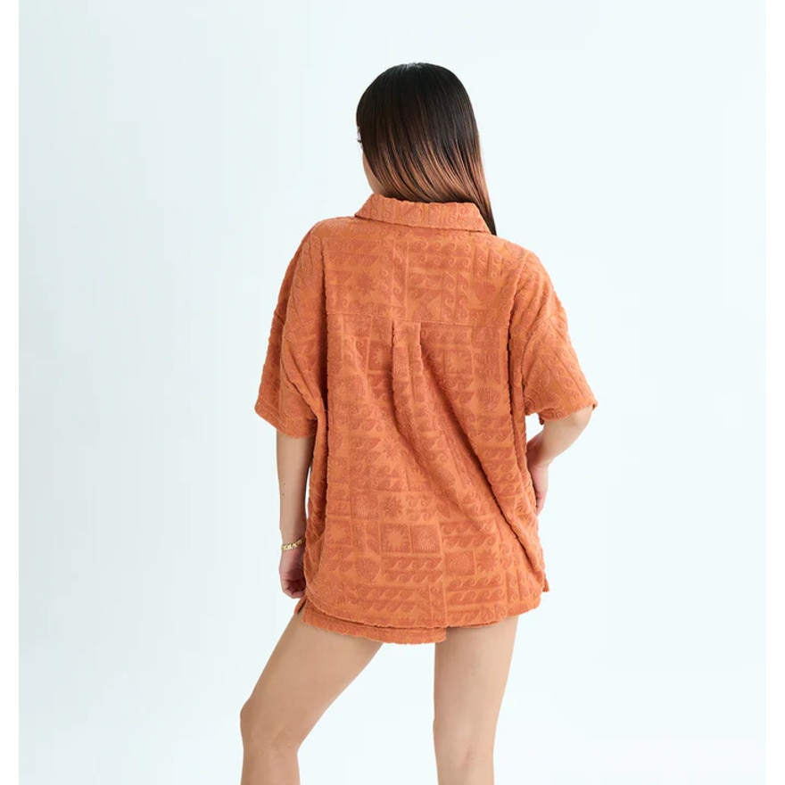 ロキシー（ROXY）（レディース）SUNBATHING SHIRT ウィメンズ 開襟シャツ 25SURDK252037PER