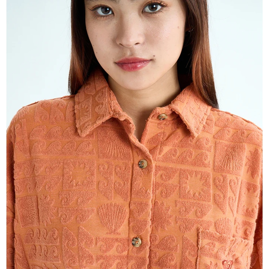 ロキシー（ROXY）（レディース）SUNBATHING SHIRT ウィメンズ 開襟シャツ 25SURDK252037PER