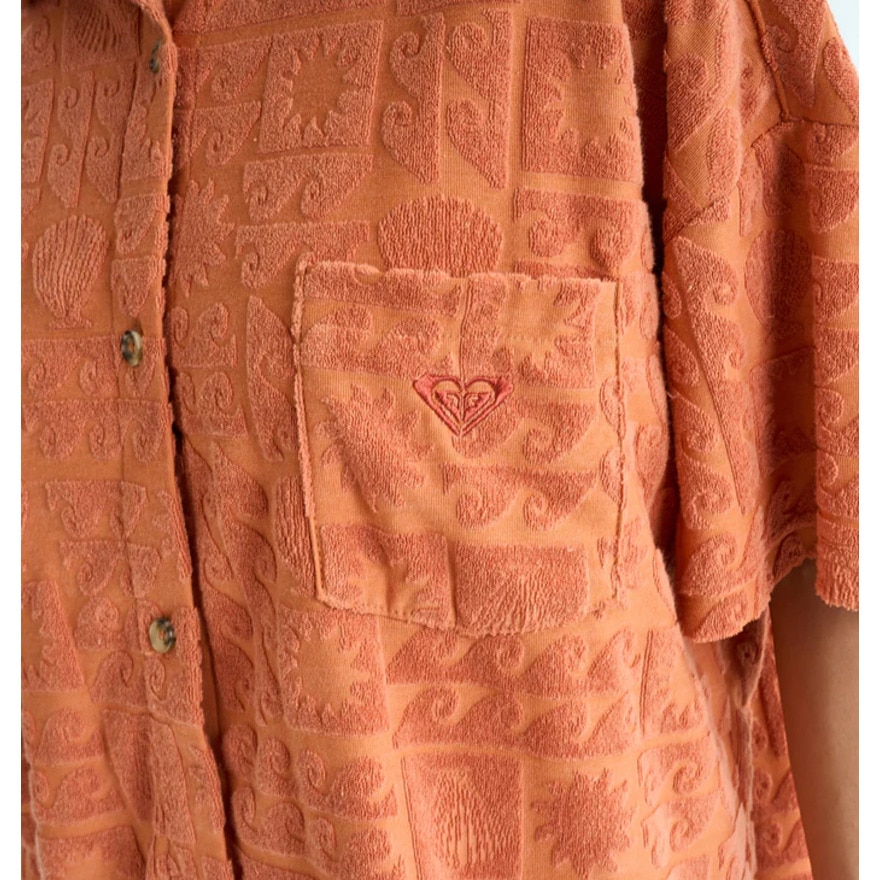 ロキシー（ROXY）（レディース）SUNBATHING SHIRT ウィメンズ 開襟シャツ 25SURDK252037PER