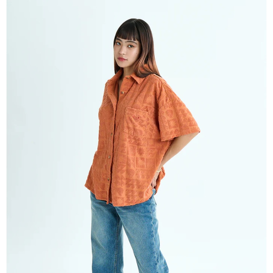 ロキシー（ROXY）（レディース）SUNBATHING SHIRT ウィメンズ 開襟シャツ 25SURDK252037PER
