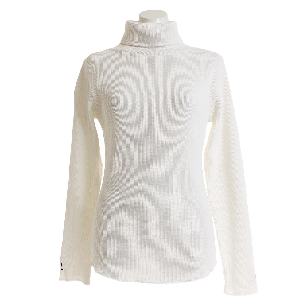  タートルネックワッフルロングTシャツ 557074-WHT 長袖 オンライン価格