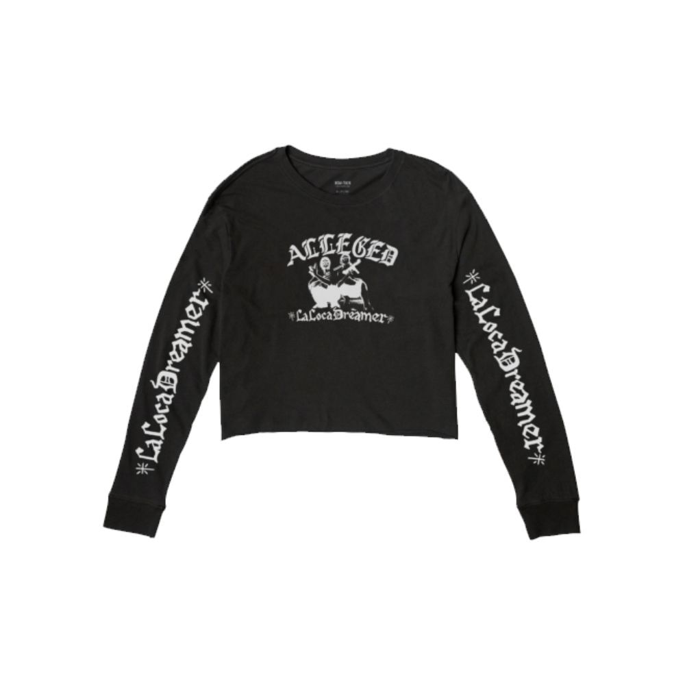 Tシャツ レディース 長袖 ALLEGED AJ044065 BLK