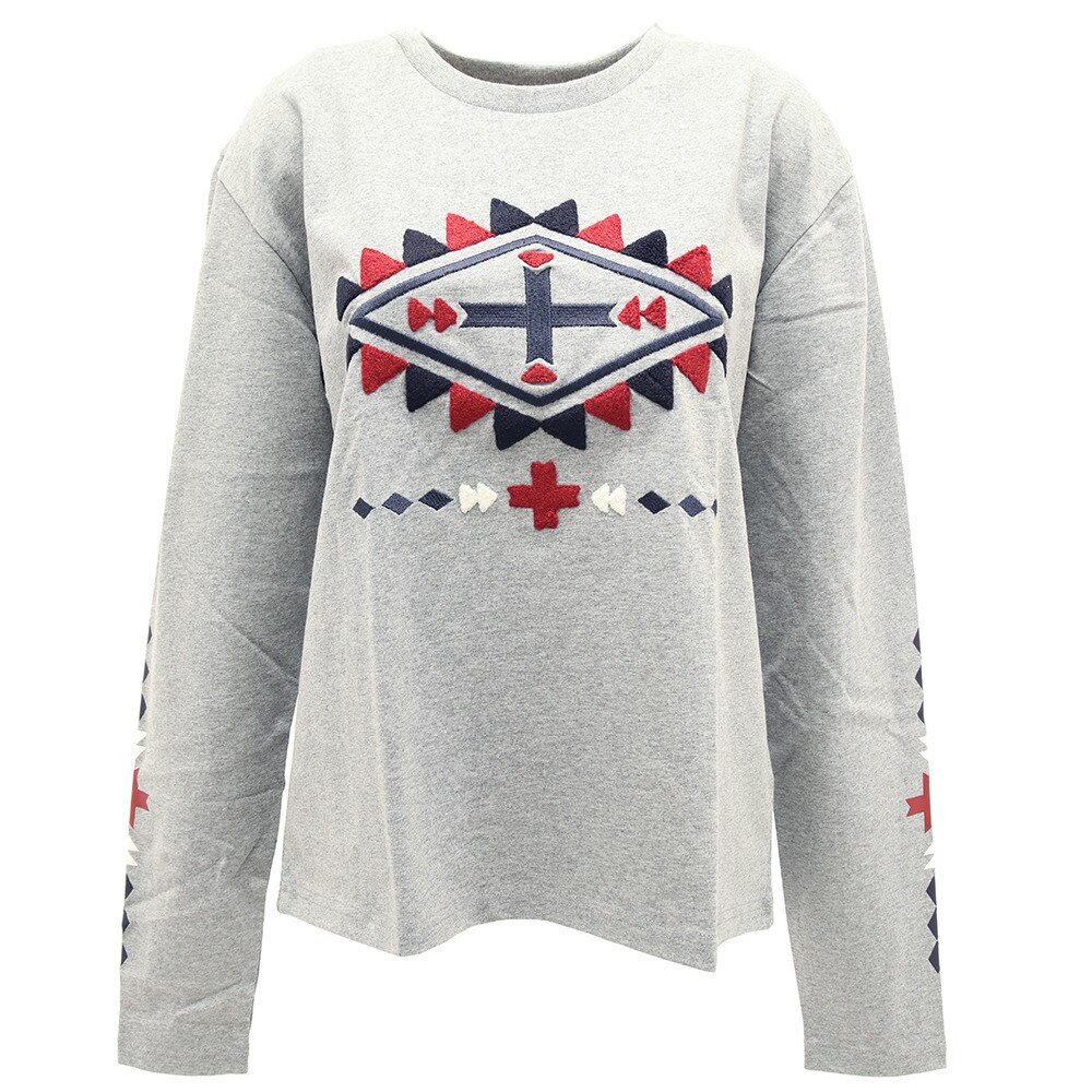  Tシャツ レディース 長袖 EMBROIDERY 870SW0CD3267 GRY オンライン価格