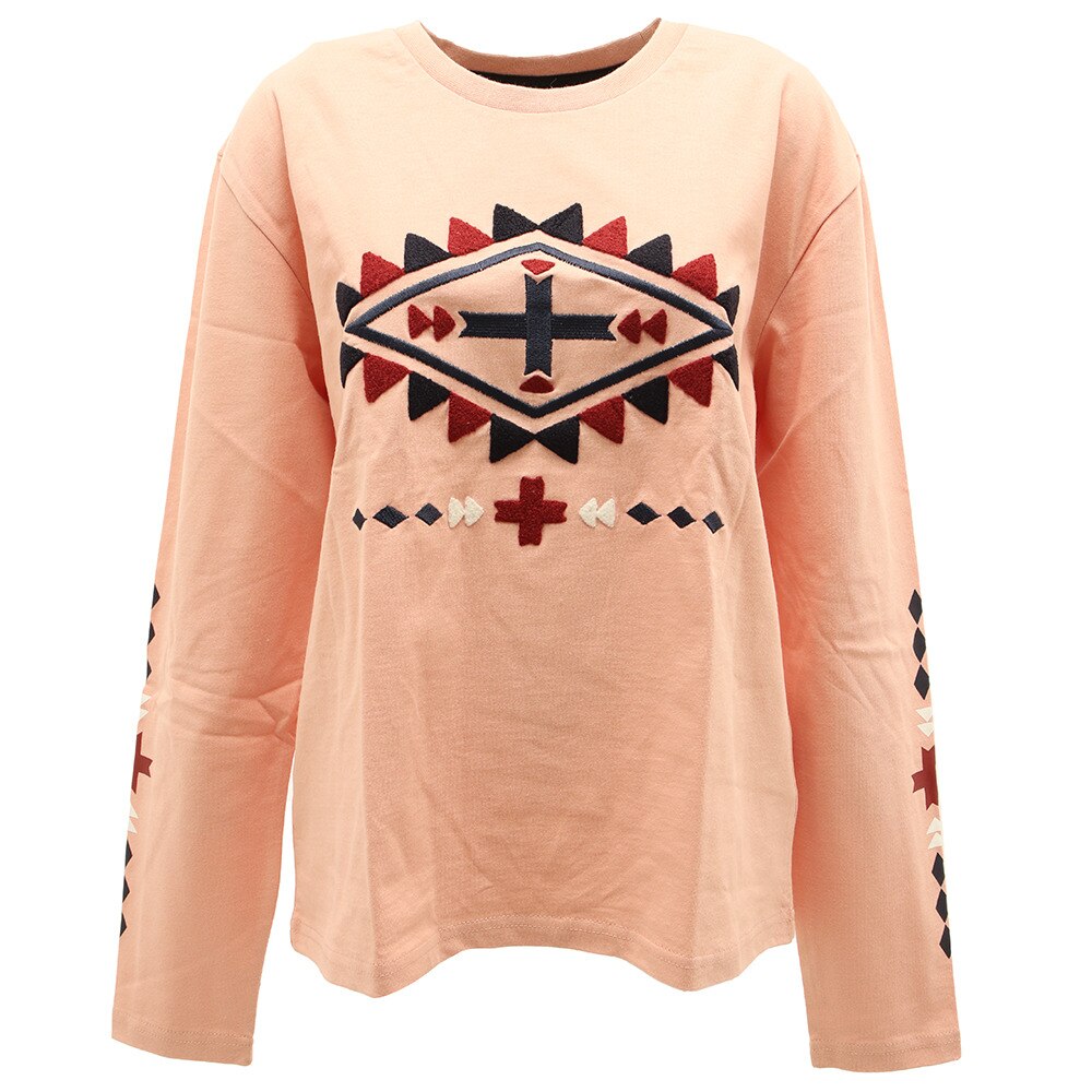  Tシャツ レディース 長袖 EMBROIDERY 870SW0CD3267 PNK オンライン価格