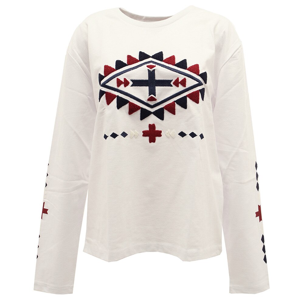  Tシャツ レディース 長袖 EMBROIDERY 870SW0CD3267 WHT オンライン価格