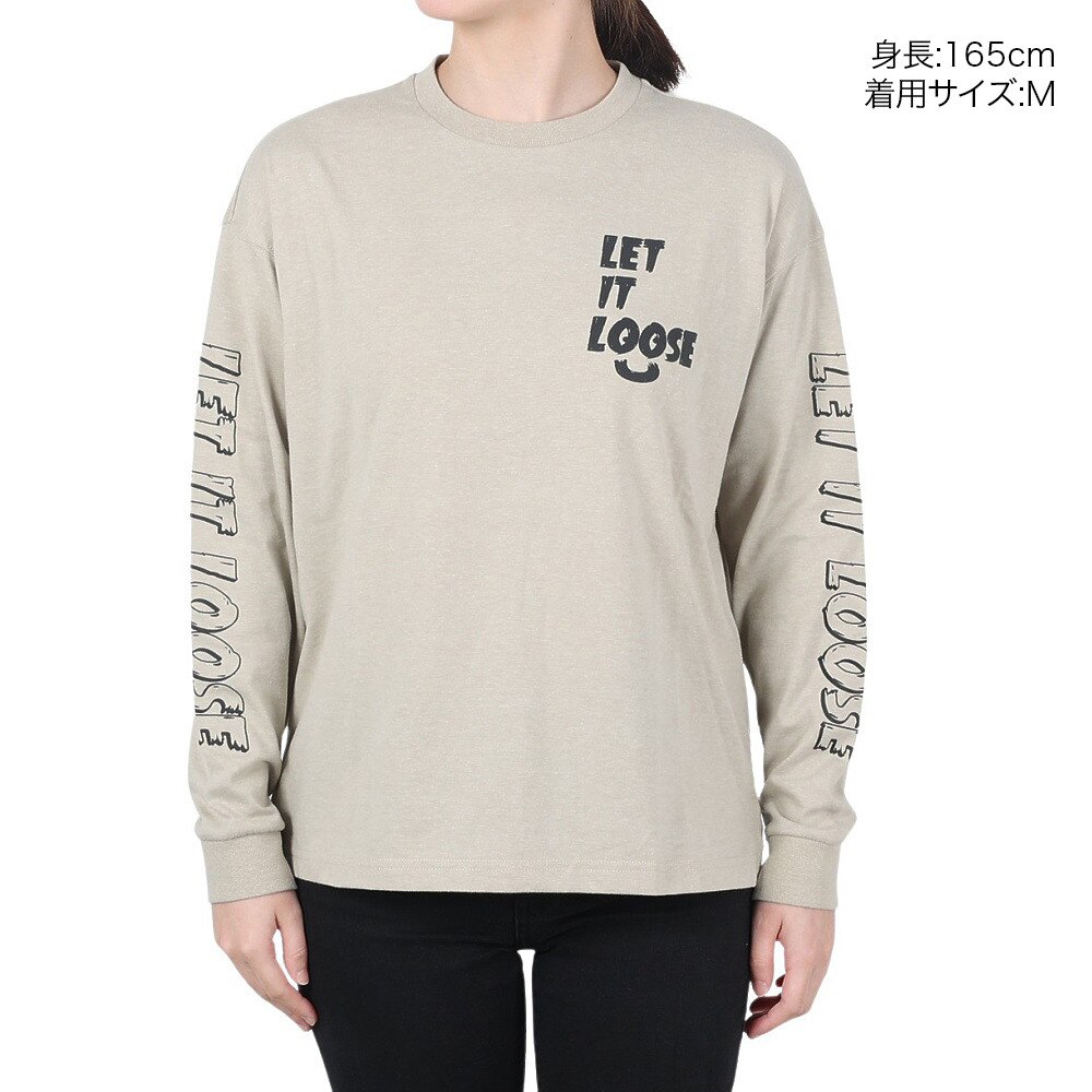 SLYDE（SLYDE）（レディース）長袖 メッセージTシャツ 22SSSLYL003-SBGE