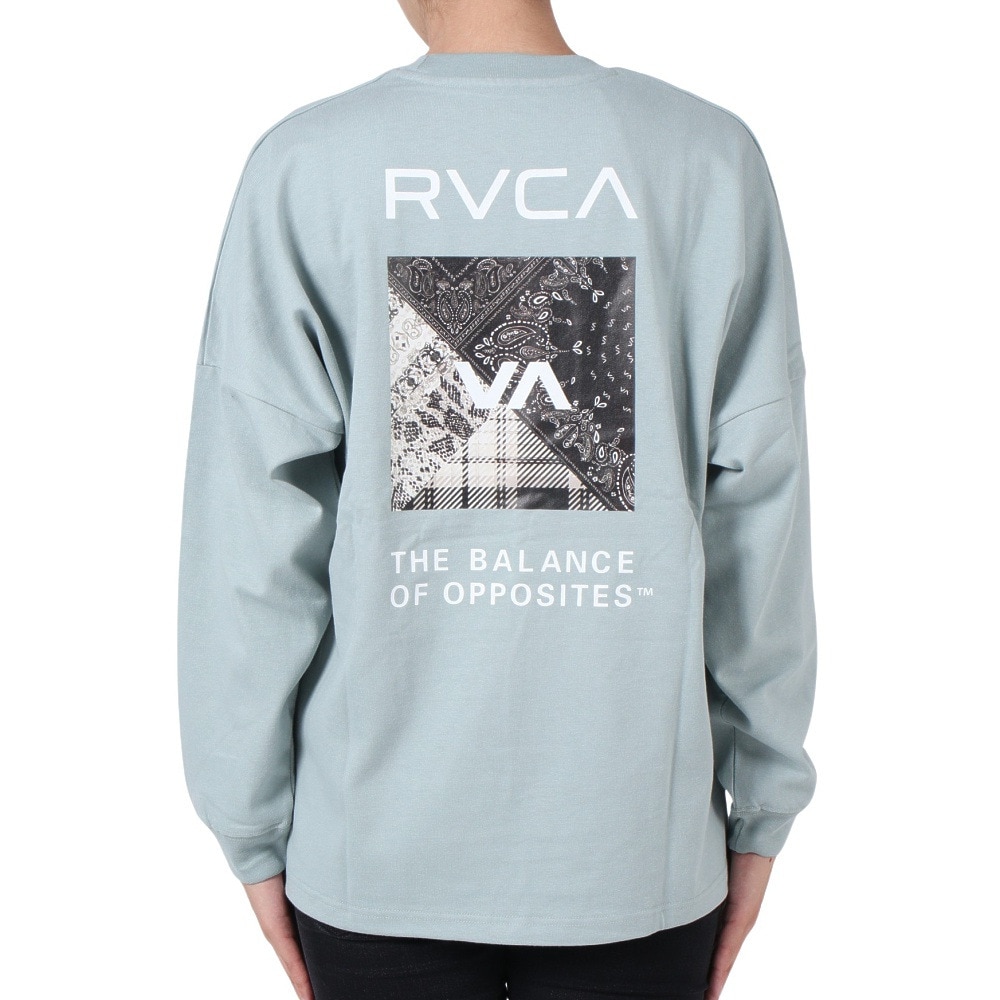 ルーカ（RVCA）（レディース）BANDANA BOX LOGO 長袖Tシャツ BD044066 BHN0