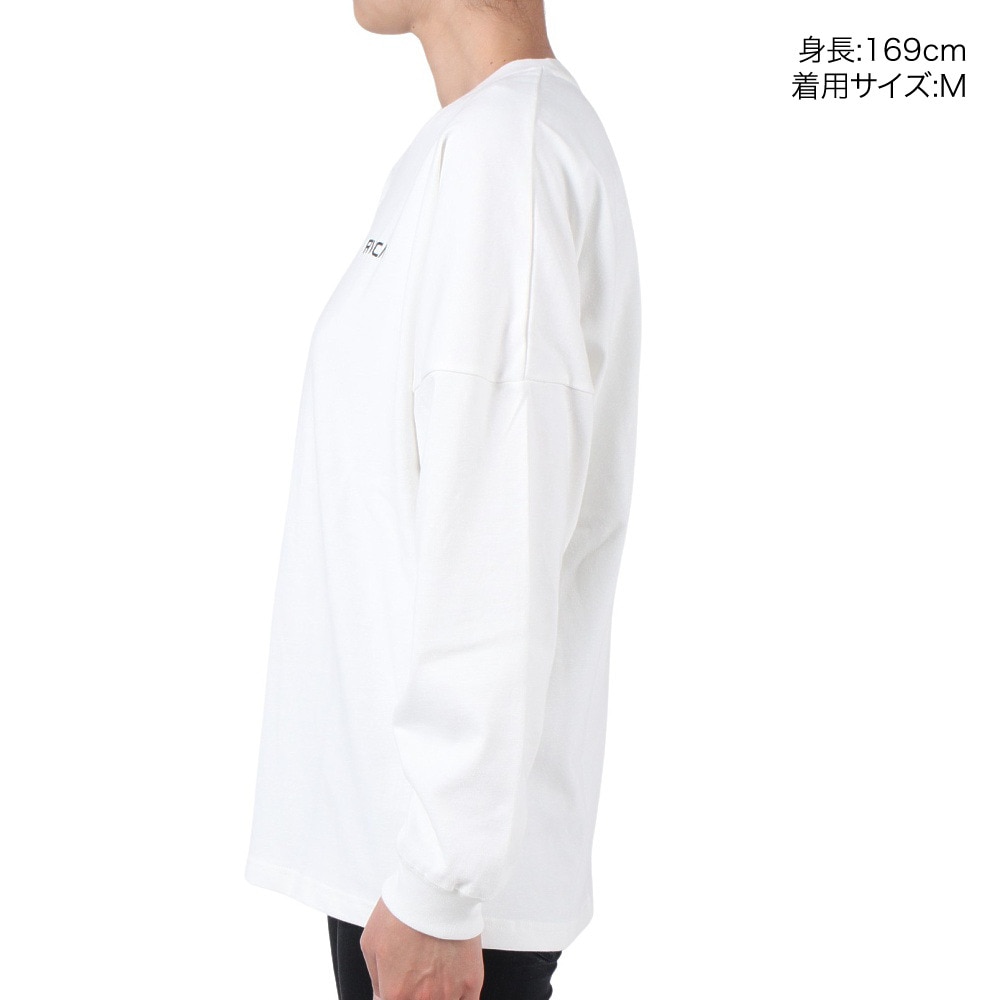 ルーカ（RVCA）（レディース）BANDANA BOX LOGO 長袖Tシャツ BD044066 WHT