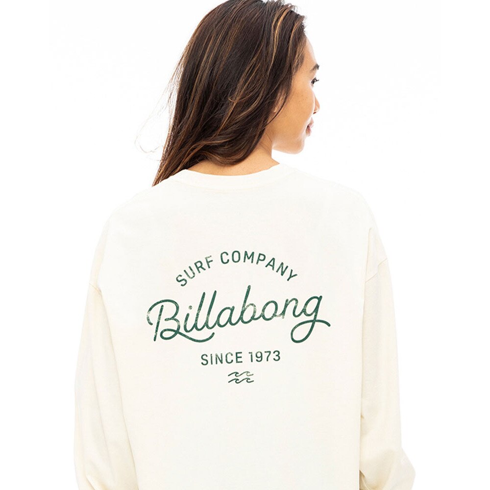 ビラボン（BILLABONG）（レディース）GRUNGE CLEAN SCRIPT LOGO ロングTシャツ BD014052 ANW