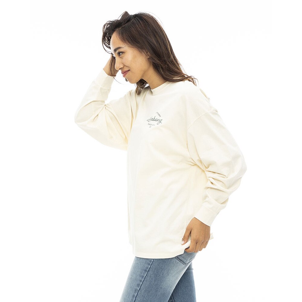 ビラボン（BILLABONG）（レディース）GRUNGE CLEAN SCRIPT LOGO ロングTシャツ BD014052 ANW