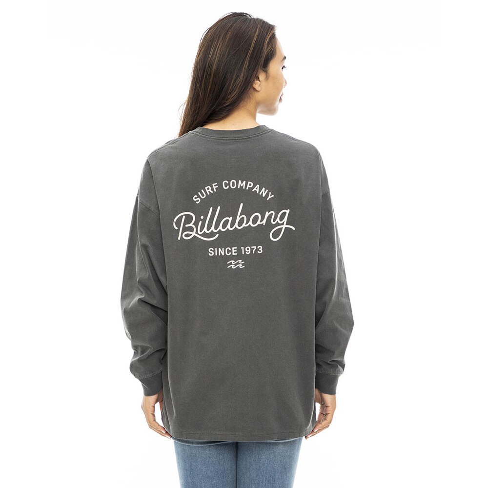ビラボン（BILLABONG）（レディース）GRUNGE CLEAN SCRIPT LOGO ロングTシャツ BD014052 BSD