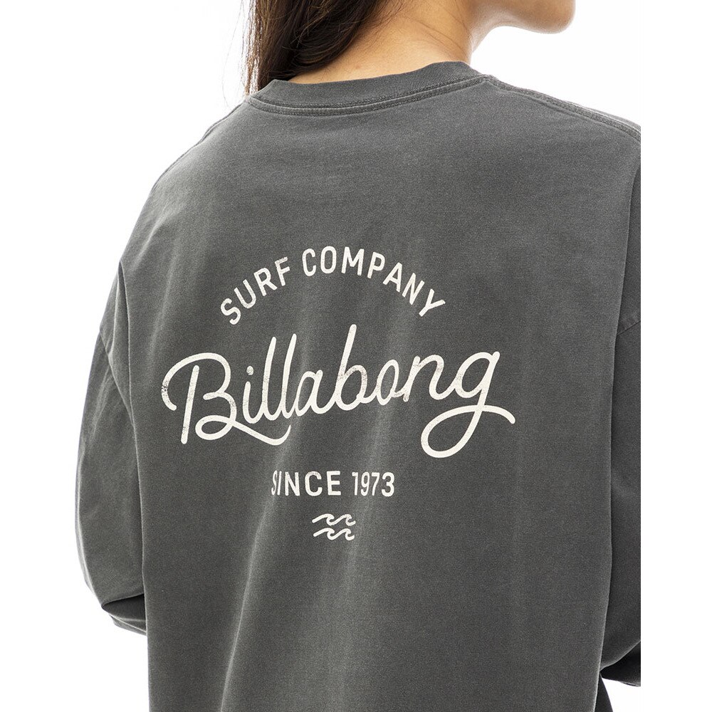 ビラボン（BILLABONG）（レディース）GRUNGE CLEAN SCRIPT LOGO ロングTシャツ BD014052 BSD