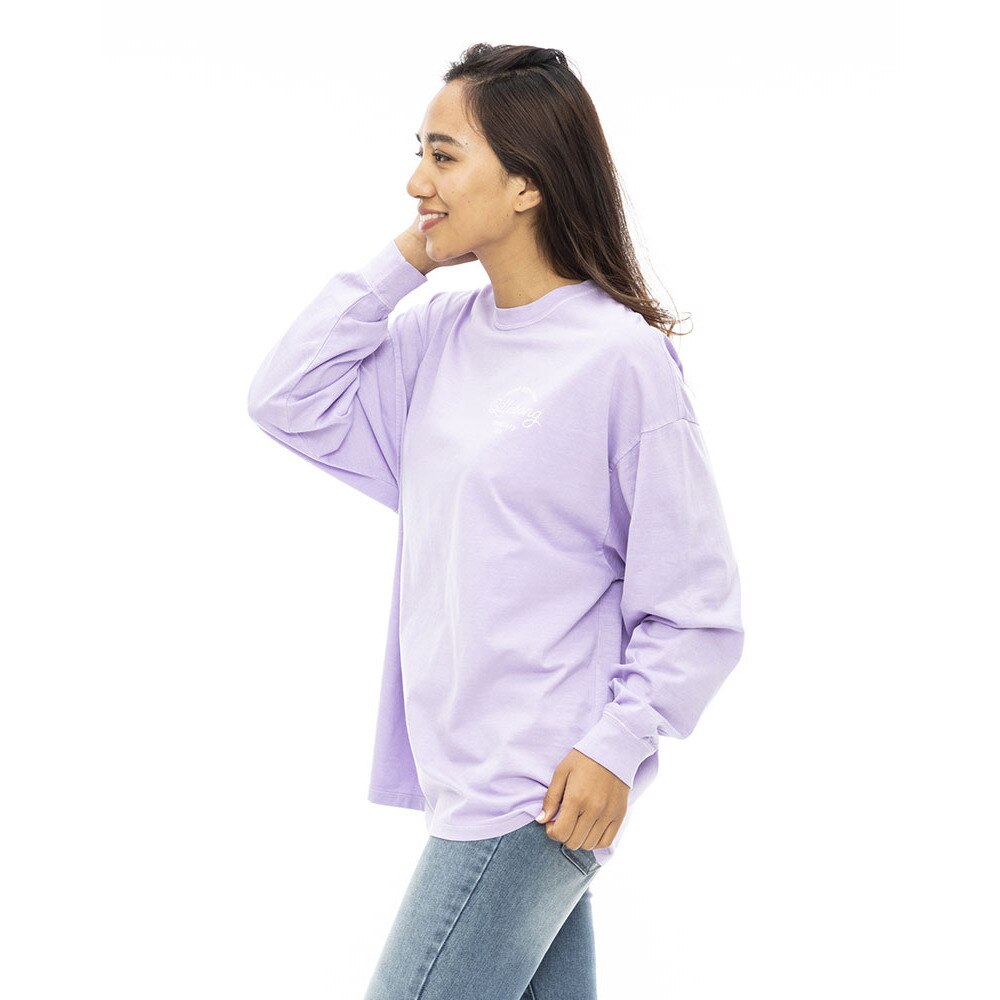 ビラボン（BILLABONG）（レディース）GRUNGE CLEAN SCRIPT LOGO ロングTシャツ BD014052 PNG0