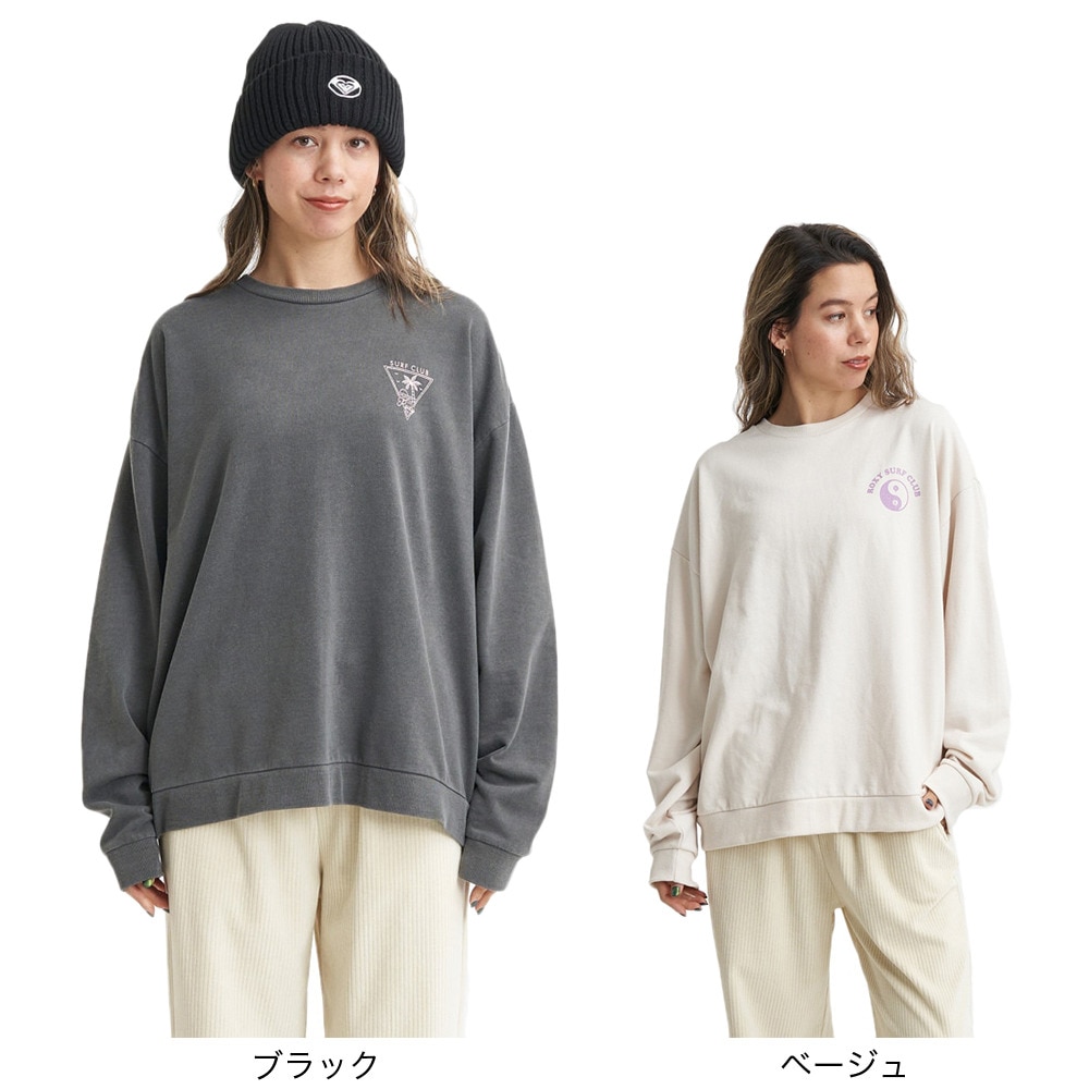 ロキシー（ROXY）（レディース）ミニ裏毛 トップス 長袖Tシャツ 23FWRLT234028NAT