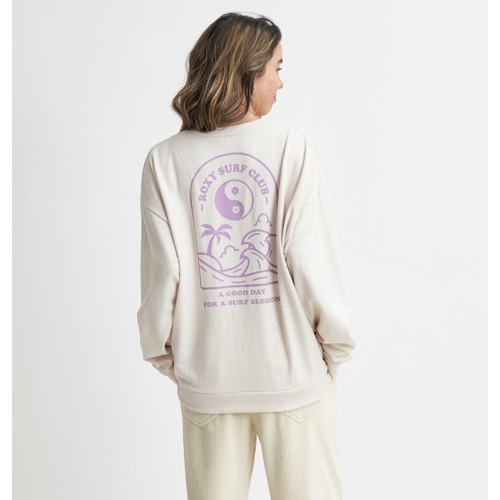 ロキシー（ROXY）（レディース）ミニ裏毛 トップス 長袖Tシャツ 23FWRLT234028NAT
