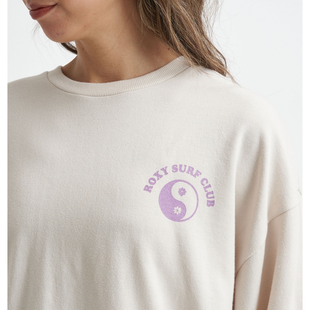 ロキシー（ROXY）（レディース）ミニ裏毛 トップス 長袖Tシャツ 23FWRLT234028NAT