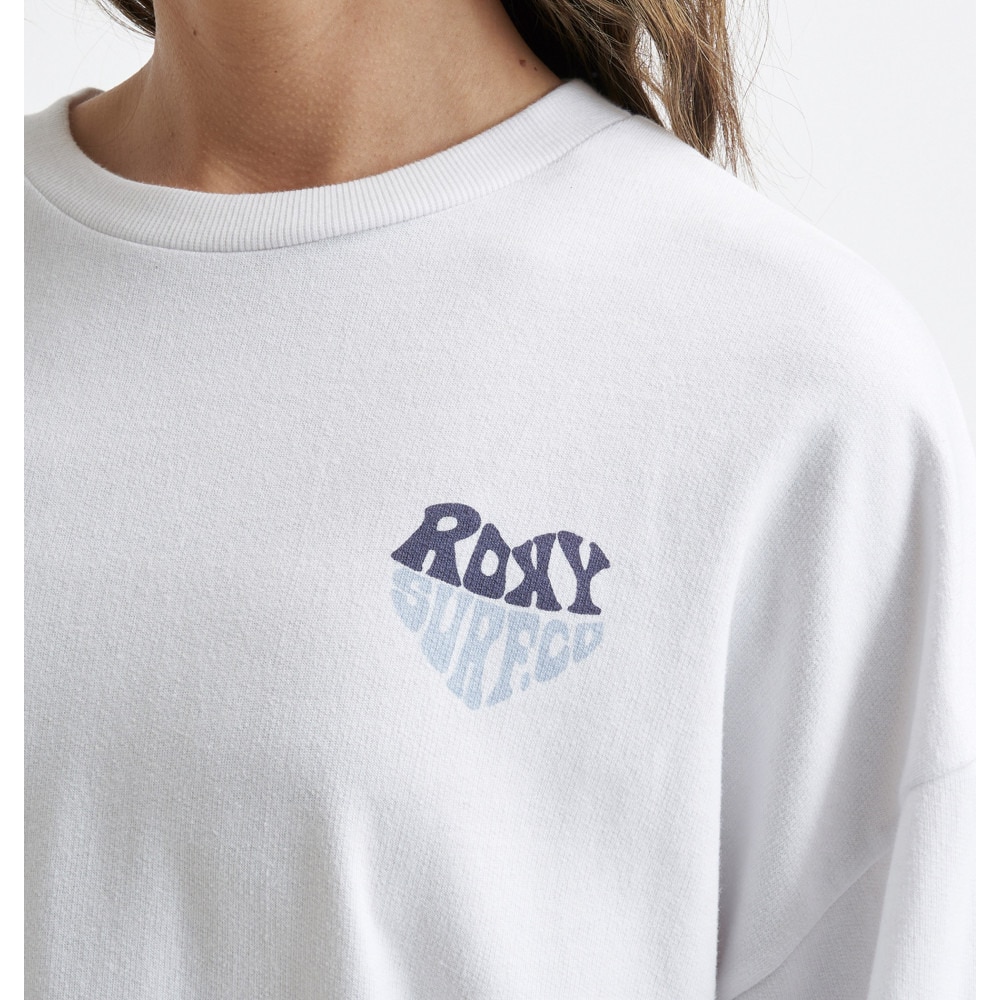 ロキシー（ROXY）（レディース）ミニ裏毛 トップス 長袖Tシャツ 23FWRLT234028WHT