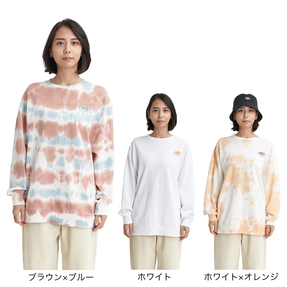 ロキシー（ROXY）（レディース）ミニ裏毛 トップス 長袖Tシャツ 23FWRLT234029WHT