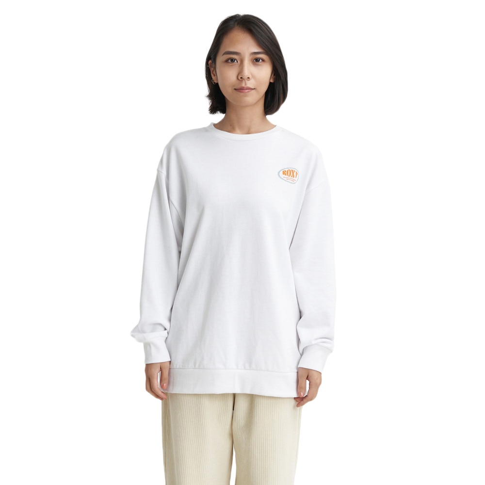 ロキシー（ROXY）（レディース）ミニ裏毛 トップス 長袖Tシャツ 23FWRLT234029WHT
