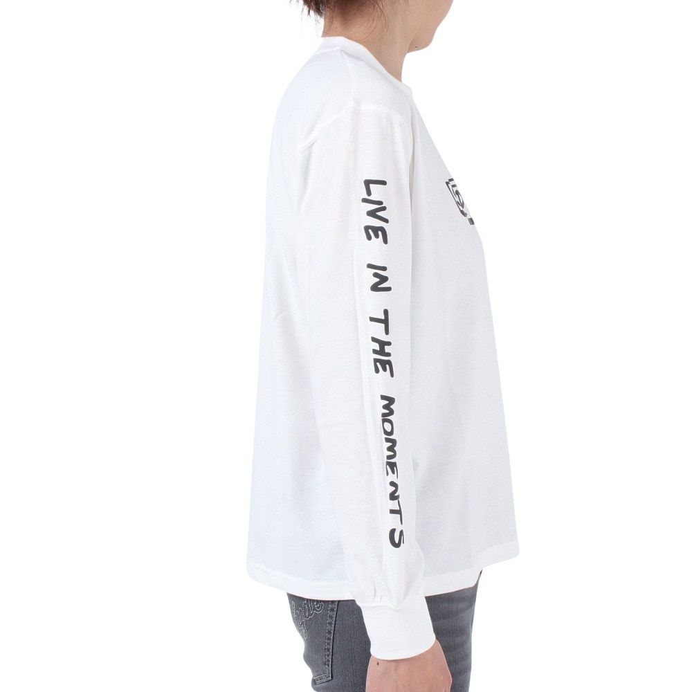 スライド（SLYDE）（レディース）GRAPHIC 長袖Ｔシャツ SL23FWL-APP001WHT