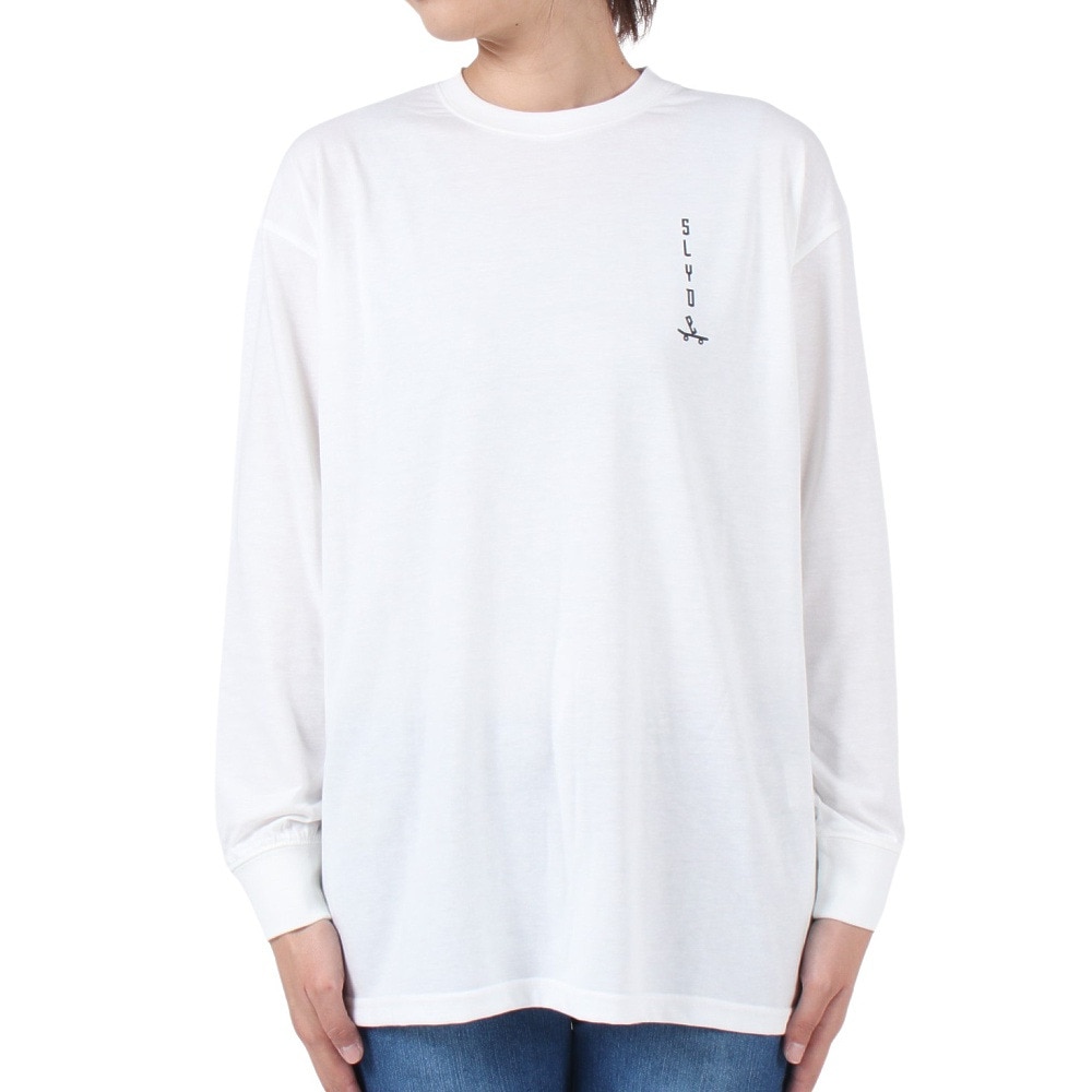 スライド（SLYDE）（レディース）GRAPHIC 長袖Ｔシャツ 2 SL23FWL-APP002WHT
