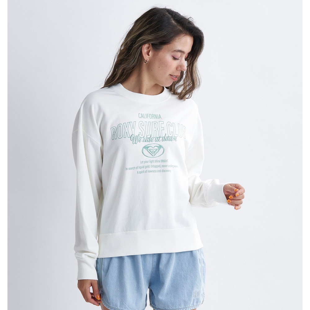 ロキシー（ROXY）（レディース）SURF CLUB 長袖Tシャツ 24SPRLT241068WHT