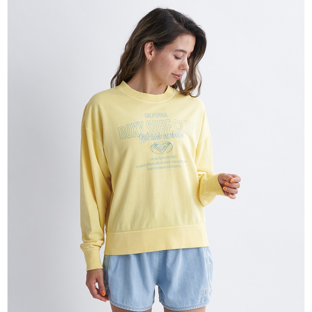 ロキシー（ROXY）（レディース）SURF CLUB 長袖Tシャツ 24SPRLT241068YEL