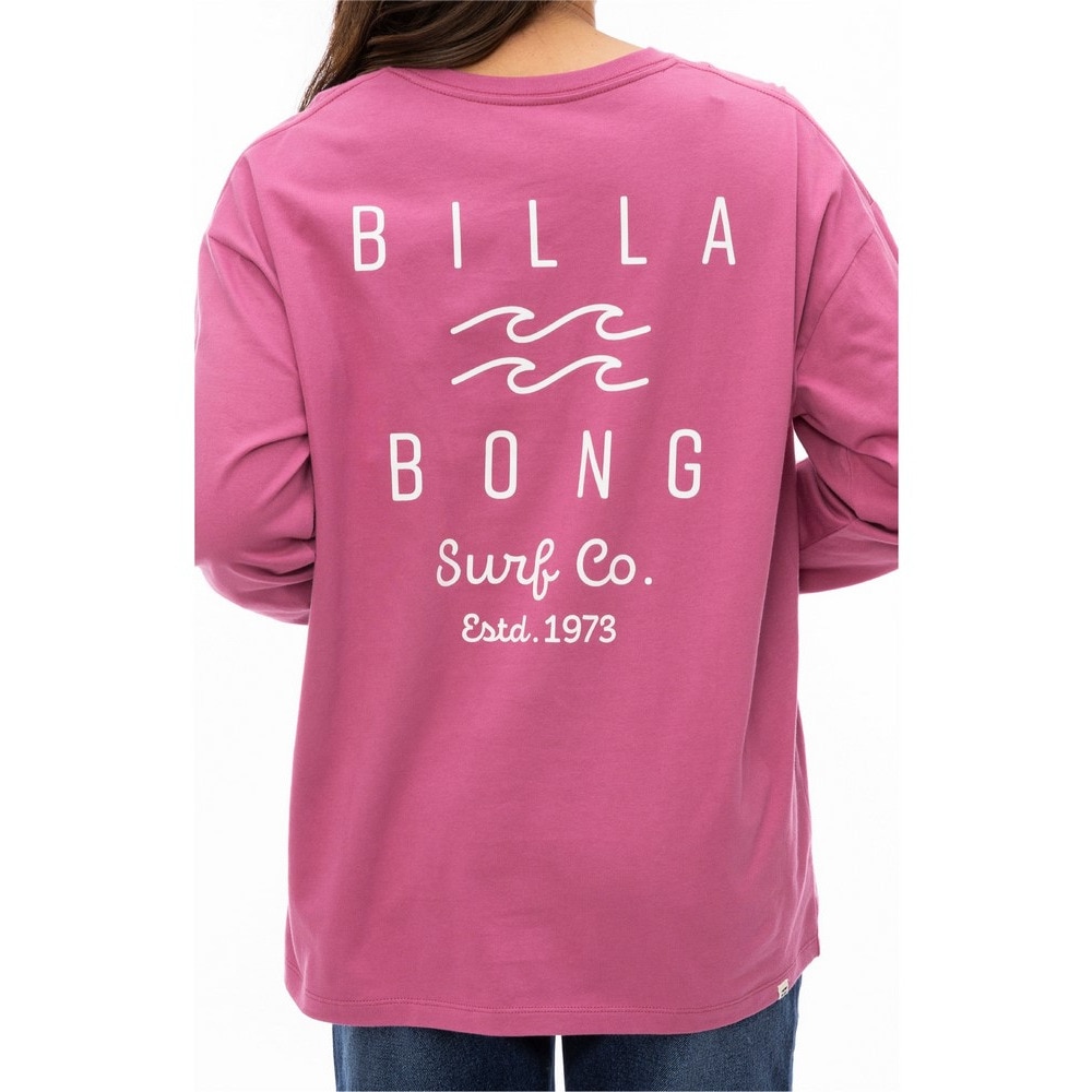 ビラボン（BILLABONG）（レディース）CLEAN LOGO LOOSE 長袖 Tシャツ BE014051 MMH0