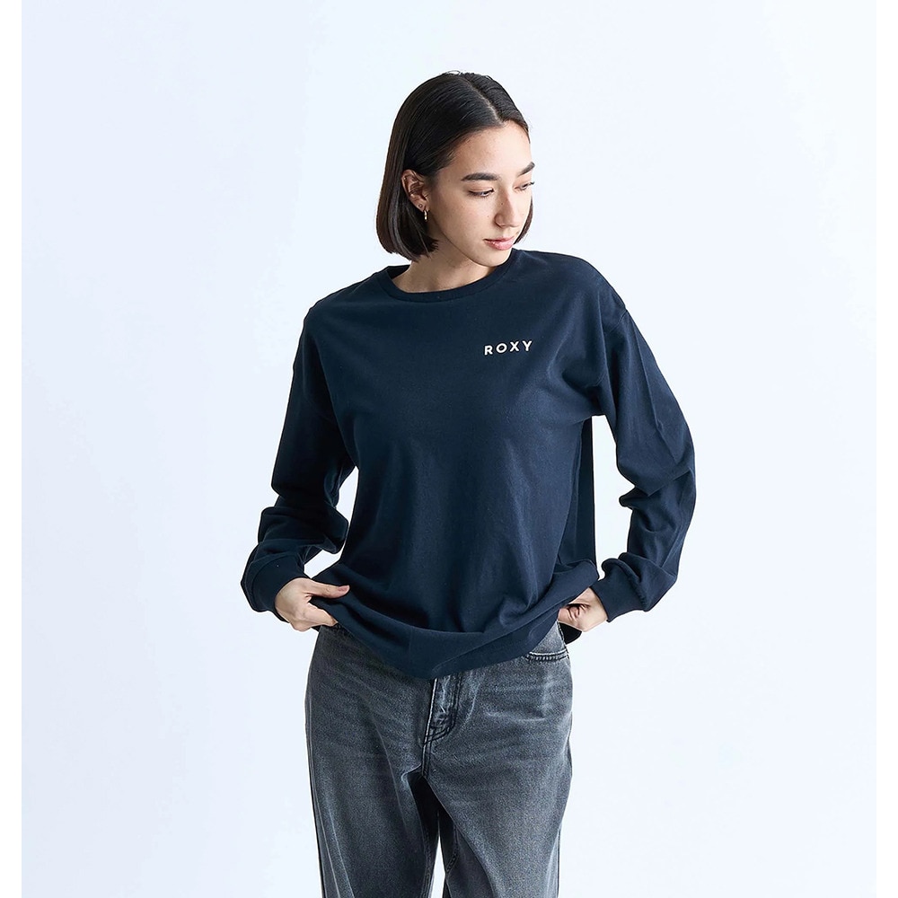 ロキシー（ROXY）（レディース）OUR STYLE FLOW 長袖Tシャツ ロンT 24FWRLT244047BLK