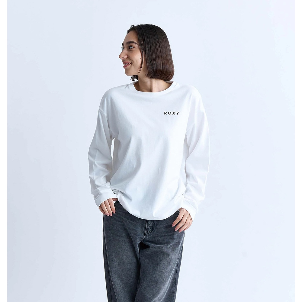 ロキシー（ROXY）（レディース）OUR STYLE FLOW 長袖Tシャツ ロンT 24FWRLT244047WHT