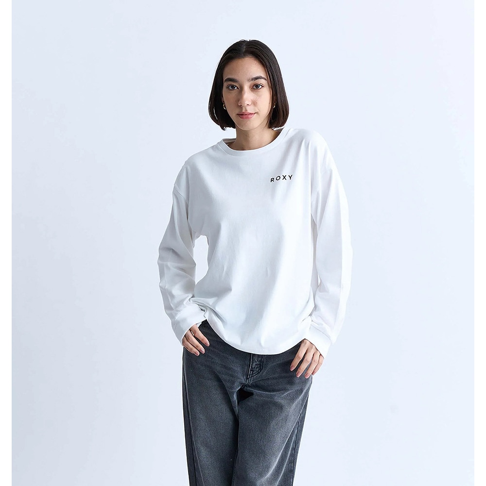 ロキシー（ROXY）（レディース）OUR STYLE FLOW 長袖Tシャツ ロンT 24FWRLT244047WHT