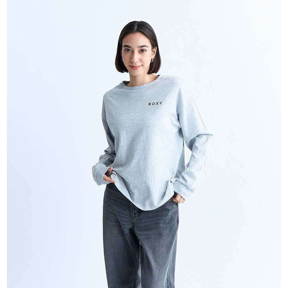 ロキシー（ROXY）（レディース）OUR STYLE FLOW 長袖Tシャツ ロンT 24FWRLT244047GRY