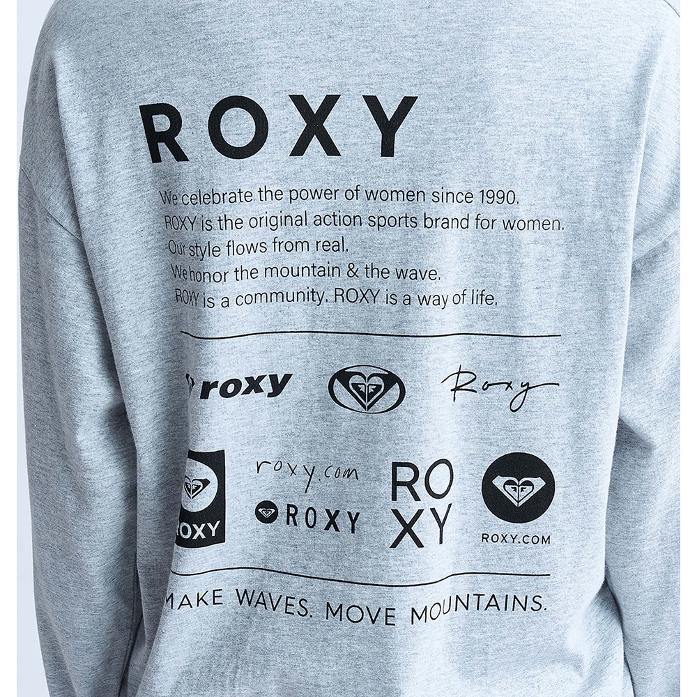 ロキシー（ROXY）（レディース）OUR STYLE FLOW 長袖Tシャツ ロンT 24FWRLT244047GRY