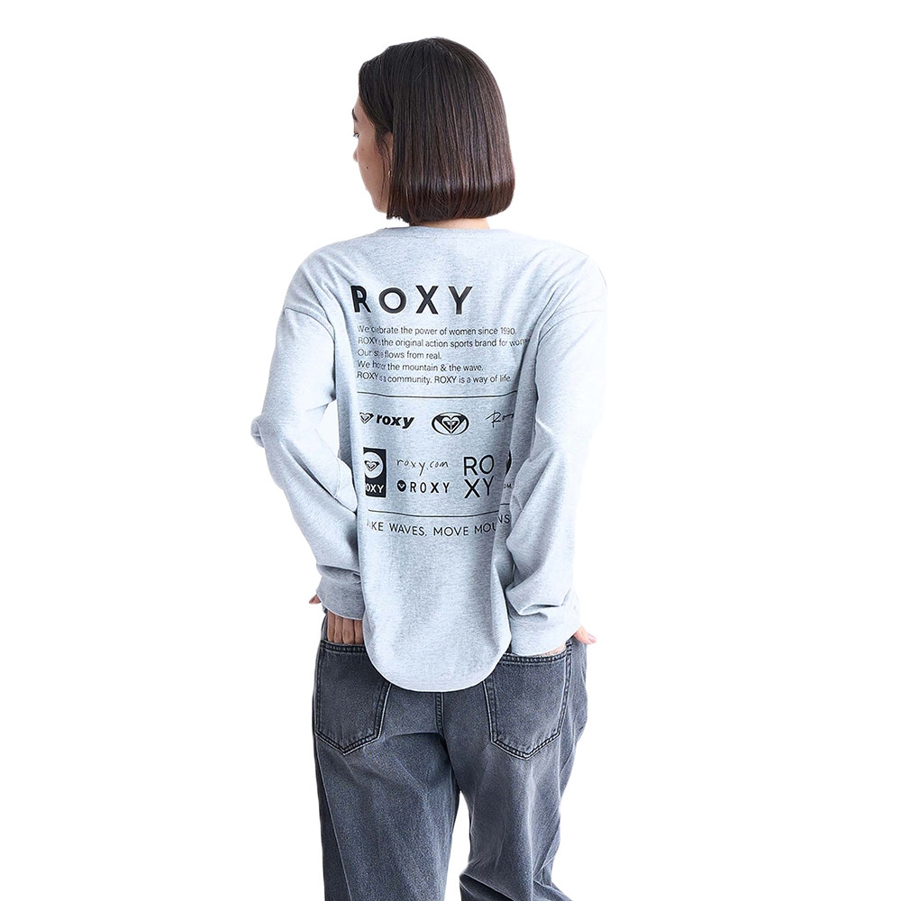 ロキシー（ROXY）（レディース）OUR STYLE FLOW 長袖Tシャツ ロンT 24FWRLT244047GRY
