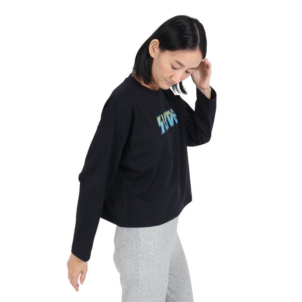 スライド（SLYDE）（レディース）SHORT LENGTH ロングスリーブTシャツ SL24FWL-APP004BLK