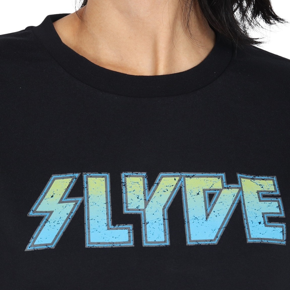 スライド（SLYDE）（レディース）SHORT LENGTH ロングスリーブTシャツ SL24FWL-APP004BLK