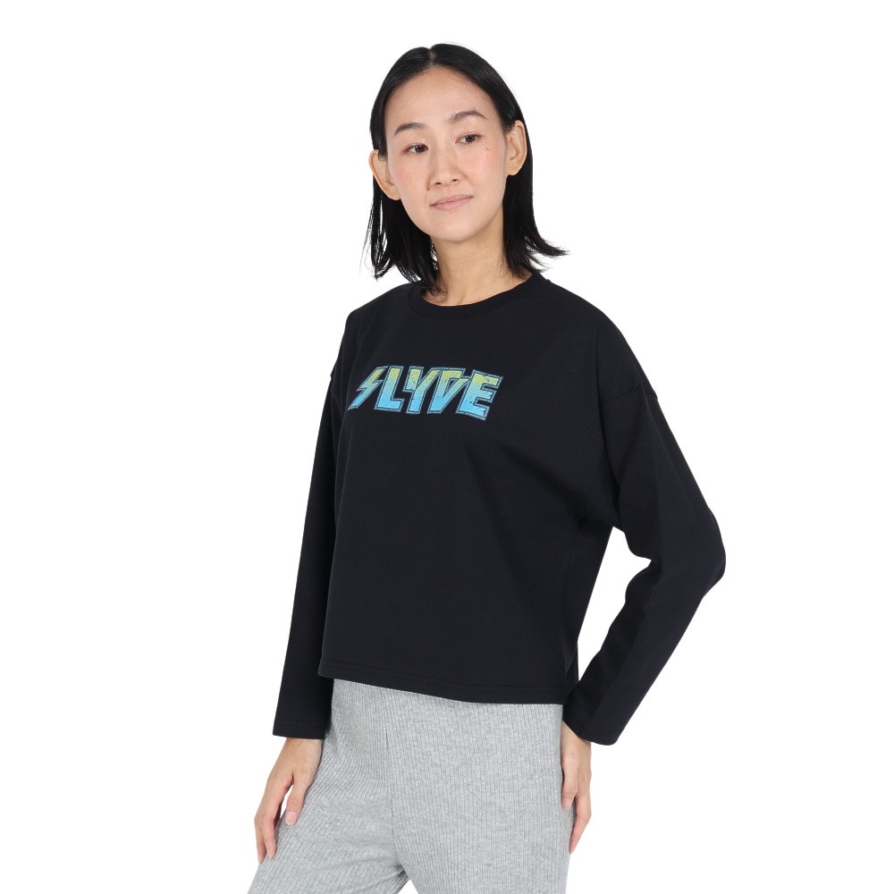 スライド（SLYDE）（レディース）SHORT LENGTH ロングスリーブTシャツ SL24FWL-APP004BLK