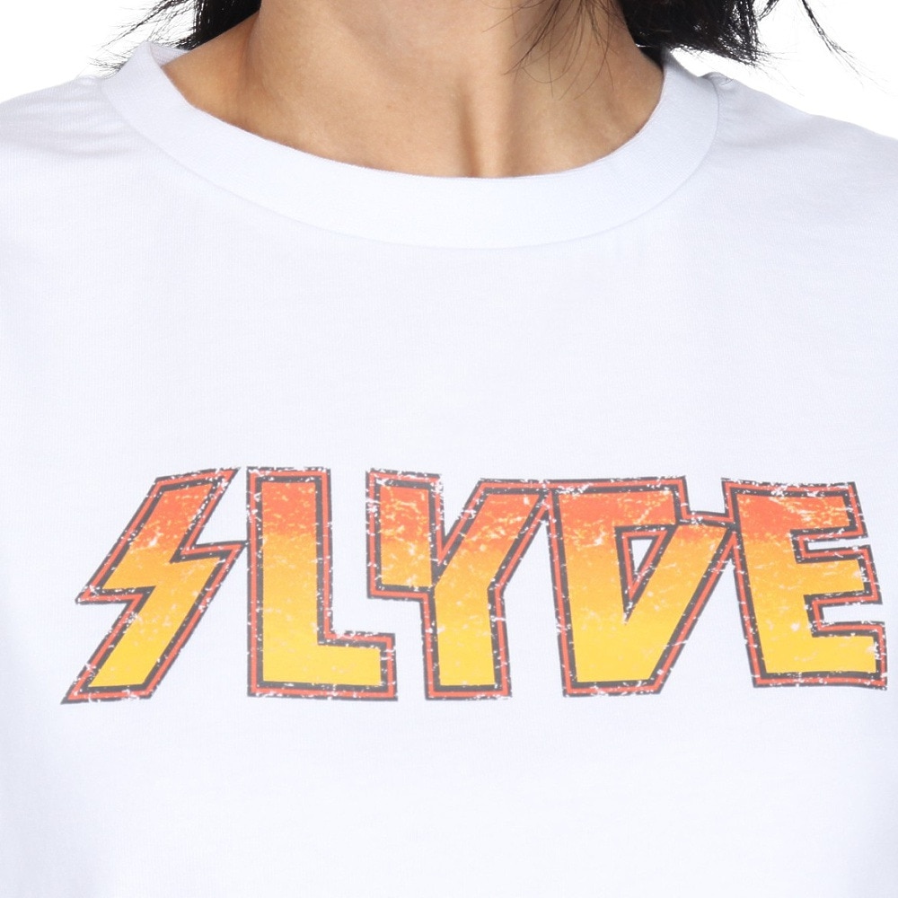 スライド（SLYDE）（レディース）SHORT LENGTH ロングスリーブTシャツ SL24FWL-APP004WHT