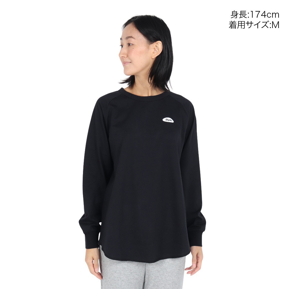 スライド（SLYDE）（レディース）ラグラン ロングスリーブTシャツ SL24FWL-APP005BLK