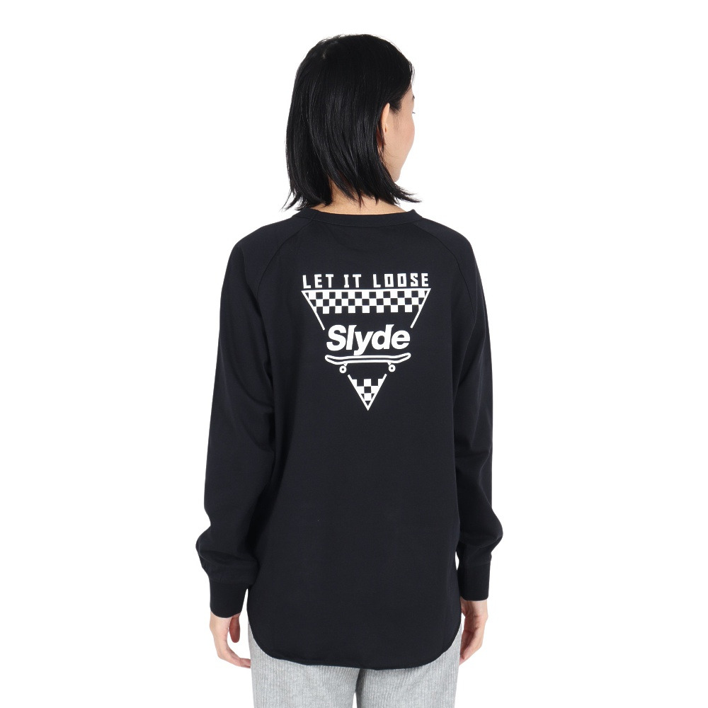 スライド（SLYDE）（レディース）ラグラン ロングスリーブTシャツ SL24FWL-APP005BLK