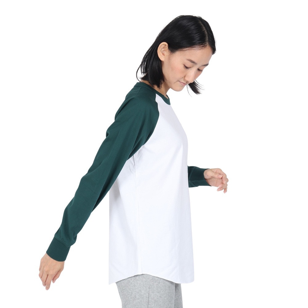 スライド（SLYDE）（レディース）ラグラン ロングスリーブTシャツ SL24FWL-APP005GRN