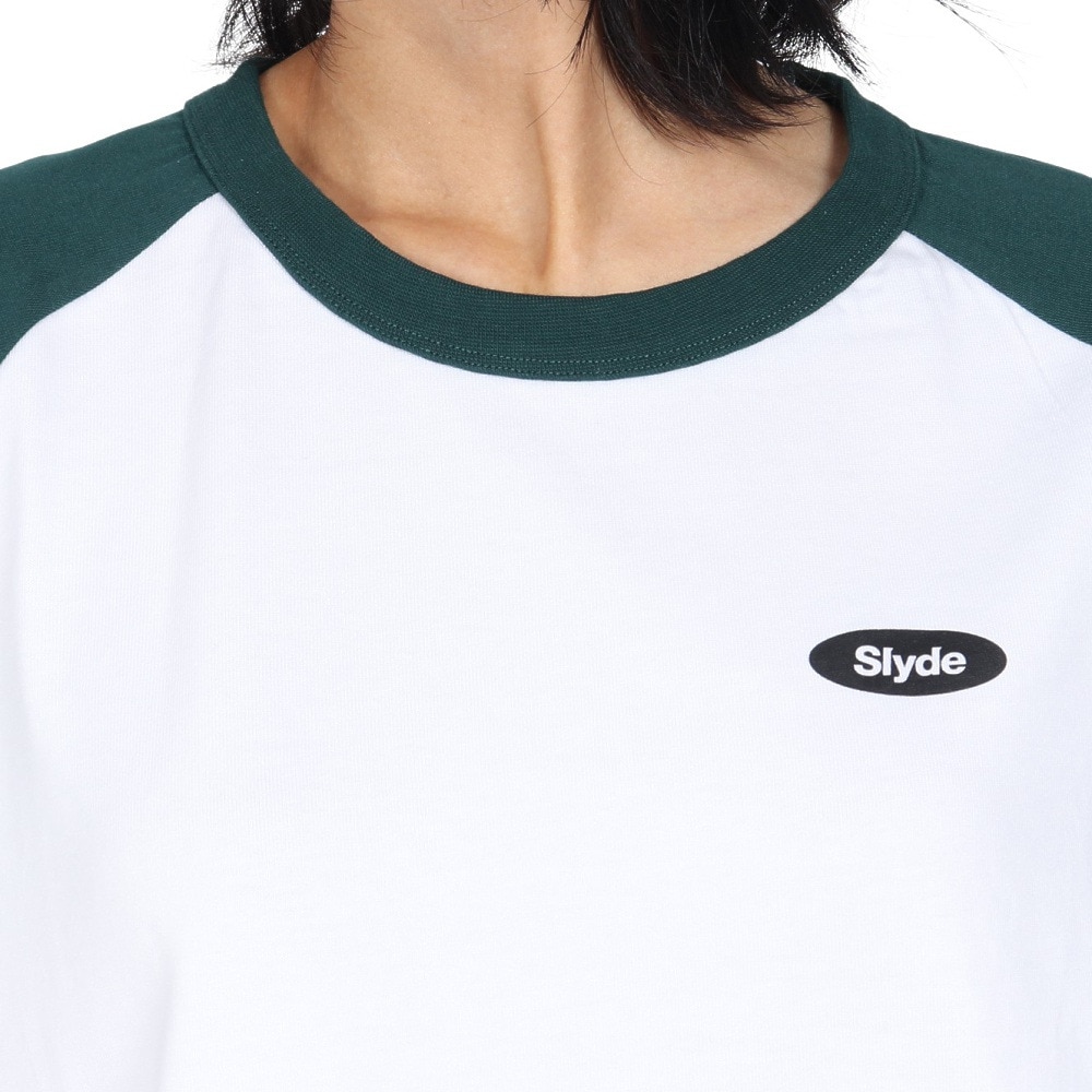 スライド（SLYDE）（レディース）ラグラン ロングスリーブTシャツ SL24FWL-APP005GRN