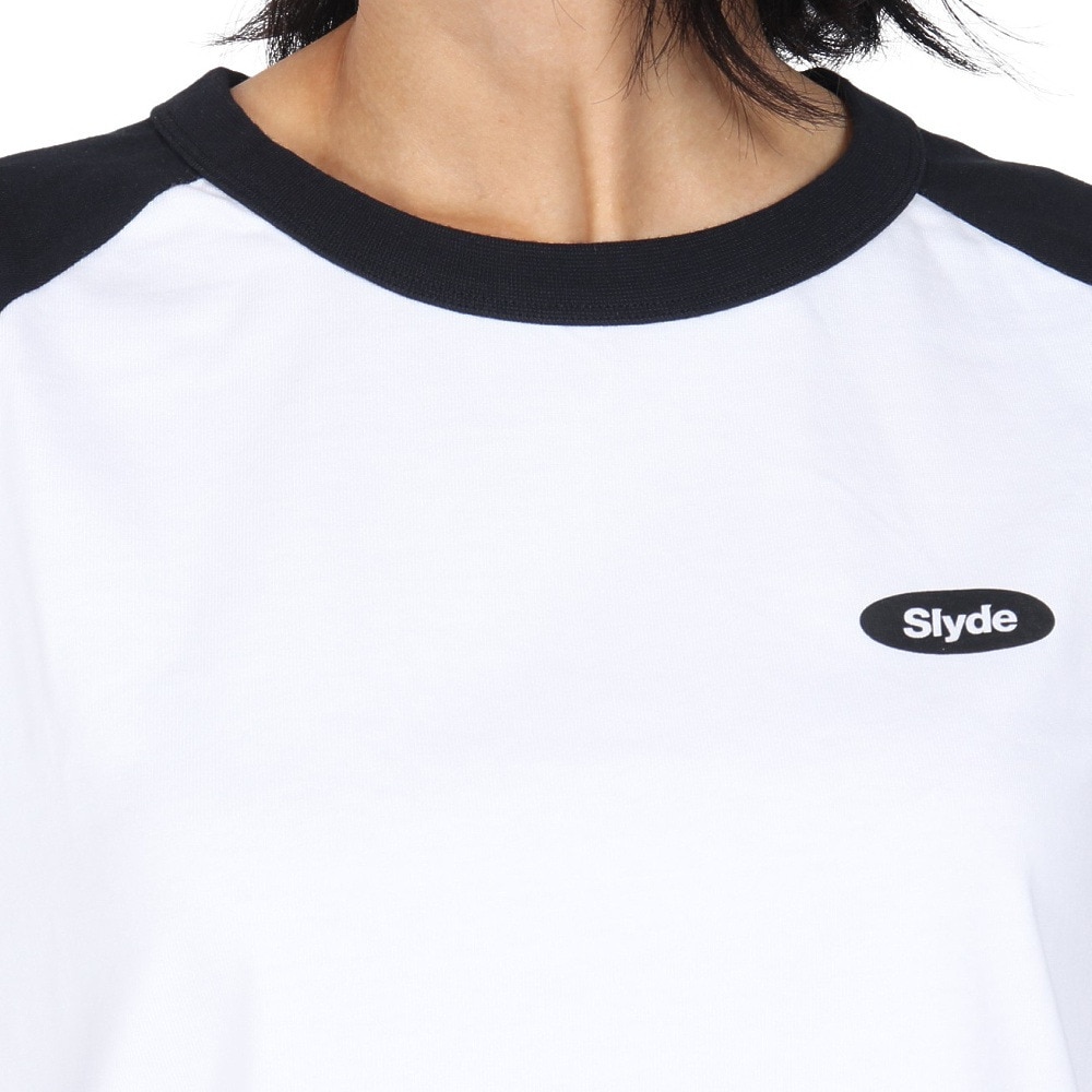 スライド（SLYDE）（レディース）ラグラン ロングスリーブTシャツ SL24FWL-APP005WHT